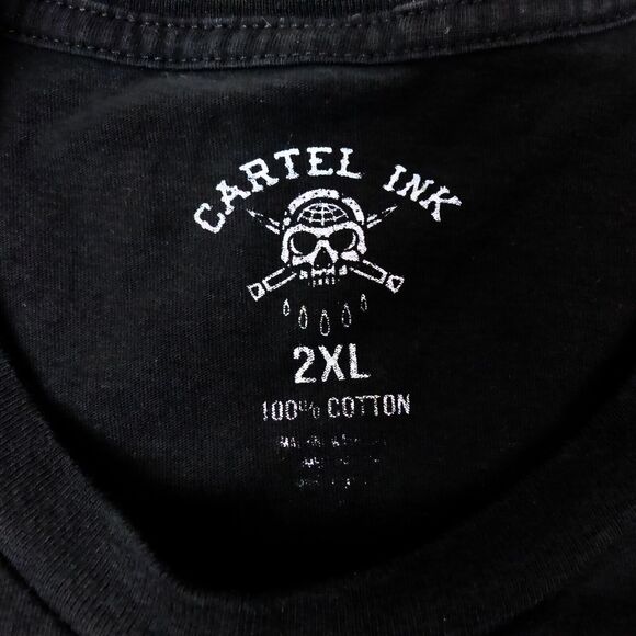 Got More Tattoos Than I Do Friends Shirt Mens 2XL Black Graphic Funny Biker Goth - Picture 5 of 10